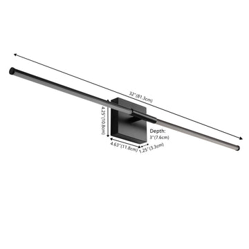 Makena Modern Minimalist Dimmable Integrated LED Metal Wall Sconce